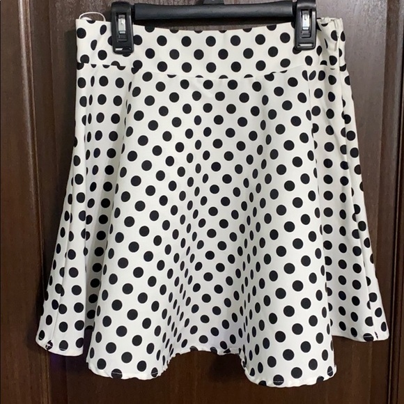 Francesca’s Polka Dot Skater Skirt - Picture 1 of 4